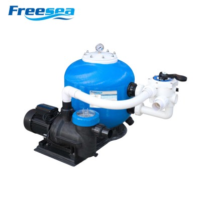 FPS-450 Series Side Mount Sand Filter With Pump Combo, compact sewage treatment plant